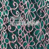 latest double color nylon polyester lycra lace fabric for pretty dress