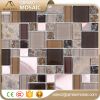 Marble Wall Tile Mixed Brushed Aluminium Ice Crackle Crystal Glass Mosaic 