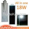 20W All in one solar powered LED yard, security, residential, Prairie light with motion sensor function