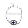Turkey Blue Evil Eye Bracelet Silver Charm Chain Bracelet