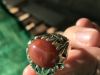 100% Natural Sulimani Agate Yemeni Aqeeq Ring 925 sterling silver Men Ring US Size