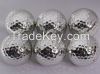 Silver metal golf ball  