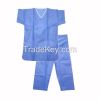 Disposable Scrub Shirts and Pants/Disposable Scrub Suit