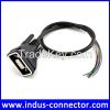 Assembly waterproof db9 d-sub male connector cable for network automotive
