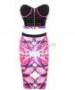 Two Pieces Hot Sale Supplier Slim Sexy Bandege Dresses Prom Dresses