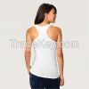 ladies fashion printing funny white hemp tank top