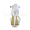 platform high heel bridal shoe