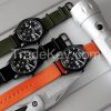 Aluminium quartz watch, nylon strap