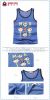 Summer boy vest with cute cartoon pattern blue boy vest