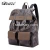 High qualtiy leisure canvas men backpack bag with a factory price