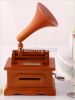 Homemade Songs wooden custom made hand crank gramophone music box