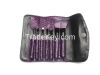 Makeup brush set in kit