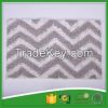 Wave Ceiling Pattern Jacquard Chenille Toilet Mat 