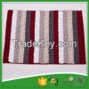 Loop chenille anti skid red bathroom mats