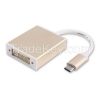 USB 3.1 Type Cï¼USB-C) M to DVI F Converter Cable--Aluminum Case