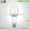 35*119mm Dimmable 4W/2W Clear Glass Led Bulb Filament With E12/E14 Base