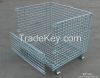 Collapsible Steel Wire Mesh Container for Industrial Warehouse Rack