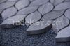 Grey Wood Leaf mosaic, tile