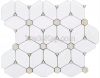 Sivec White 2 inch Hexagon Mosaic Tile Polished