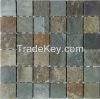 Colorful antique look culture stone slate mosaic tile
