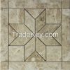 Turkish light brown flower shape tile mosaic