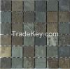  Dark Grey antique look culture stone slate mosaic tile