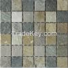  Dark Grey antique look culture stone slate mosaic tile