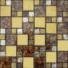 Gold Foil  mosaic ,Gold chips mixed, metal tile , glass mosaic