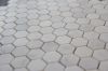 Carrara White MosaicTile White marble mosaic; hexagon polished 