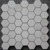 Carrara White MosaicTile White Marble Mosaic 2 Hexagon Polished