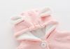 Colorful soft warm fleece baby cape cute ears design infant toddler baby clothing coat