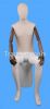 Sitting Wooden Arms Full Body Male Mannequin