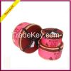 High quality custom luxury round hat boxes with ribbon