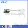 Disposable curved cutter stapler