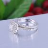925 sterling silver wedding rings with high quality CZ and rhodium plated