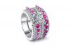 925 Sterling silver fine jewelry with ruby and red corundum CZ for women
