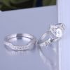 925 Silver Sterling rings set for women and men with top quality AAA CZ