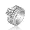 925 Silver Sterling Wedding Ring Set for Women 