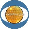 Yellow cobweb lens traffic light module