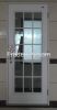 White Color Metal French Door for Entrance typical 15 lite Glass Door