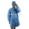 100% Polyester Quality Fabrics White&Blue Anti Static Clothing