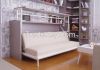 Single Side Bedroom Wall Bed with Lifting Writing Desk FJ-13