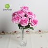 Wholesale home decorative silk plant artificial rose bouquet