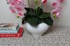 Artificial phalaenopsis for wedding decor vase with fabric orchid