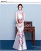 2016 new Chinese cheongsam embroidered retro fishtail dress party shou