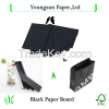 Stocklot two side coated smooth black paper cardboard sheet