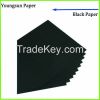 Stocklot two side coated smooth black paper cardboard sheet