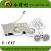 Furniture sliding double rollers and wheels for cabinet sliding door