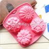 silicone flower cake molds