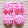 silicone flower cake molds